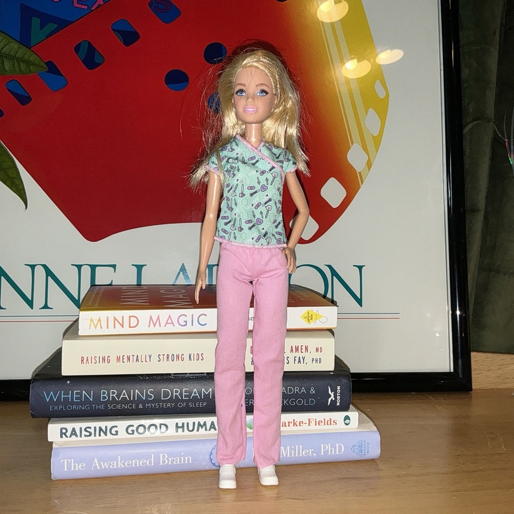 You Can Be Anything Barbie Nurse Long Blonde Hair Be a Hero 2020 GTW39